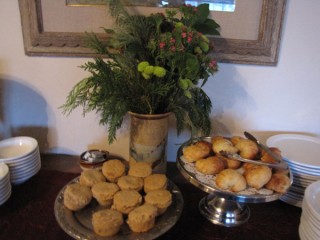 maple walnuts muffins and croissants