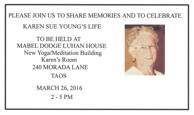 Karen Young Memorial Announcement 3-26-16 for blog