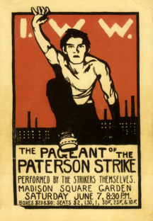 Robert Edmond Jones, The Pageant of the Paterson Strike, Madison Square Garden, NY, June 7, 1913, program cover. Taminent Library and Robert F. Wagner Labor Archives, New York University