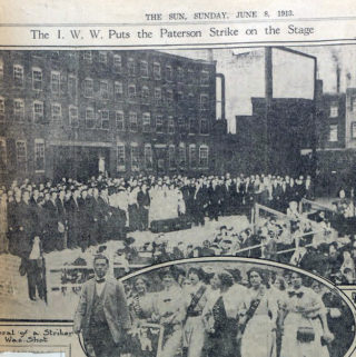 Paterson Strike Pageant, New York Sun, June 8, 1913. Mabel Dodge Luhan Papers, Beinecke Library, Yale University