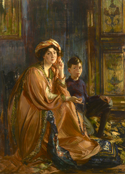 Portraint of Mabel Dodge Luhan and Son, Albright-Knox Art Gallery Fine Art Collection.